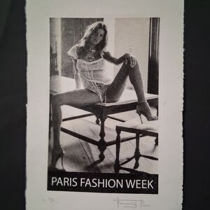 Gisele Bundchen, Paris Fashion Week, Artist Proof Print By Fairchild Paris